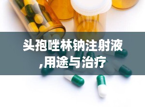 头孢唑林钠注射液,用途与治疗