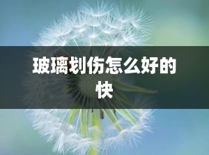 玻璃划伤怎么好的快