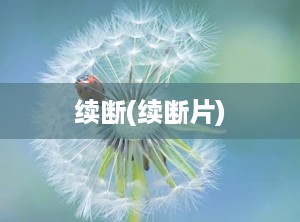 续断(续断片)