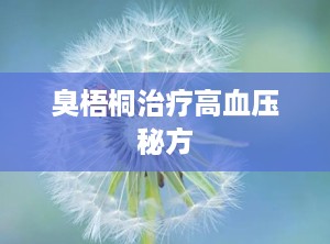 臭梧桐治疗高血压秘方