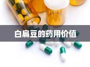 白扁豆的药用价值