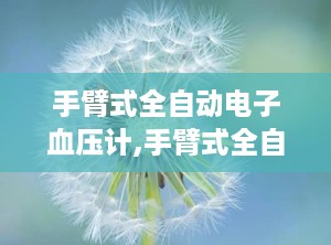 手臂式全自动电子血压计,手臂式全自动电子血压计——家庭健康监测的得力助手