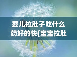 婴儿拉肚子吃什么药好的快(宝宝拉肚子什么药效果最好)