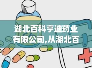 湖北百科亨迪药业有限公司,从湖北百科亨迪药业到亨迪药业