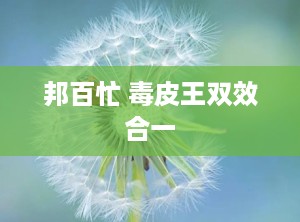 邦百忙 毒皮王双效合一