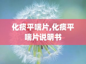 化痰平喘片,化痰平喘片说明书