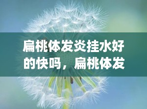 扁桃体发炎挂水好的快吗，扁桃体发炎要挂几天水