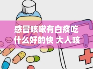 感冒咳嗽有白痰吃什么好的快 大人咳嗽有白痰吃什么好得快