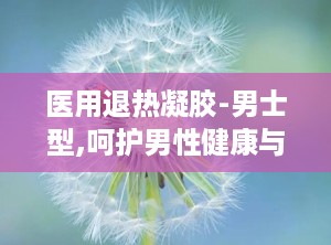 医用退热凝胶-男士型,呵护男性健康与活力