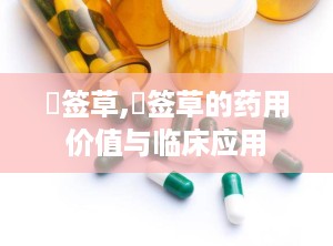 豨签草,豨签草的药用价值与临床应用