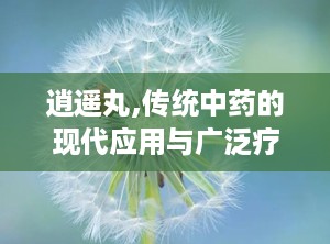 逍遥丸,传统中药的现代应用与广泛疗效