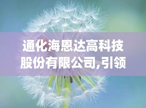 通化海恩达高科技股份有限公司,引领中医诊疗设备创新，打造国家级高新技术股份制企业